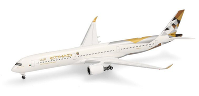 ちゃぽん　Herpa 1/500 AIRBUS A350-1000 HERPA,AIRBUS A350-1000 Etihad Airways A6-XWC, 1/500, HER536639-001