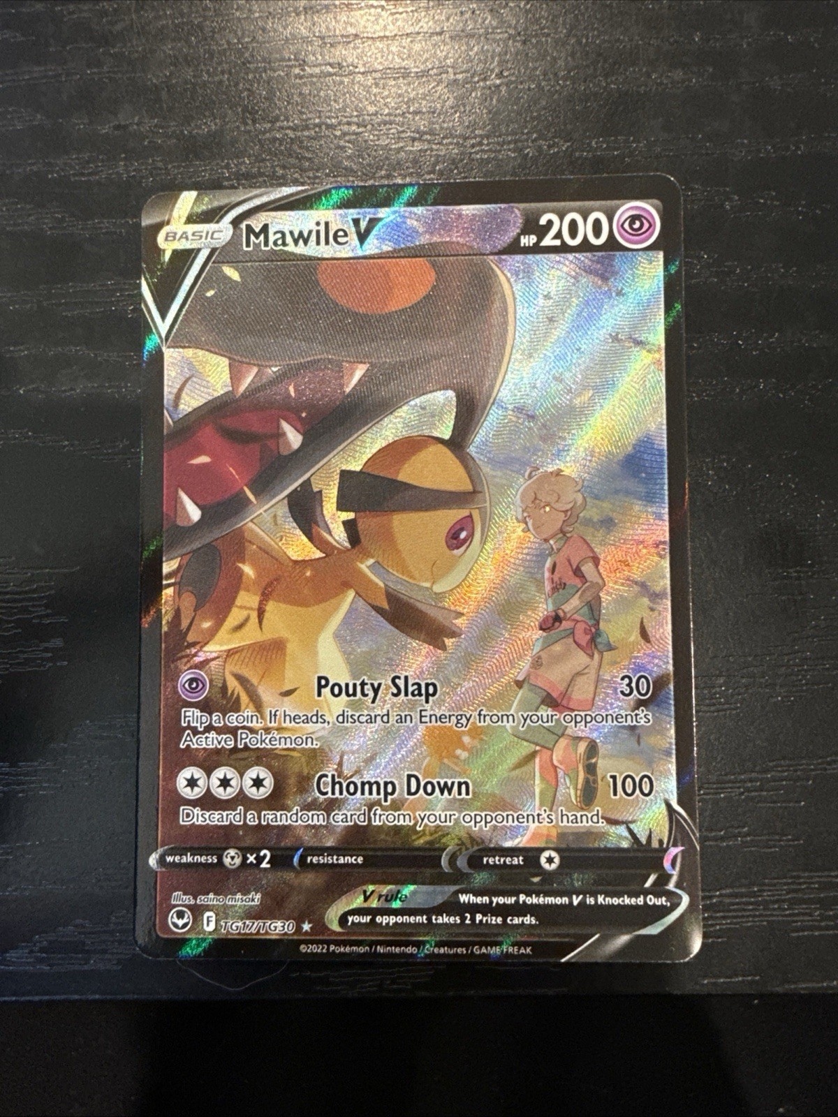 Pokemon Mawile V TG17/TG30 Silver Tempest NM