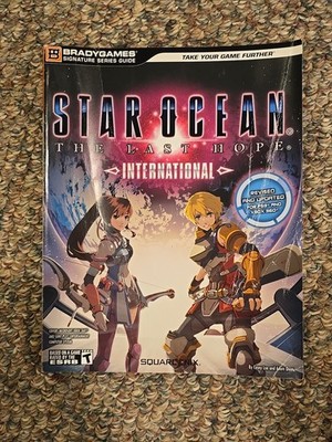 Star Ocean The Last Hope International Bradygames Strategy Guide W/ Poster