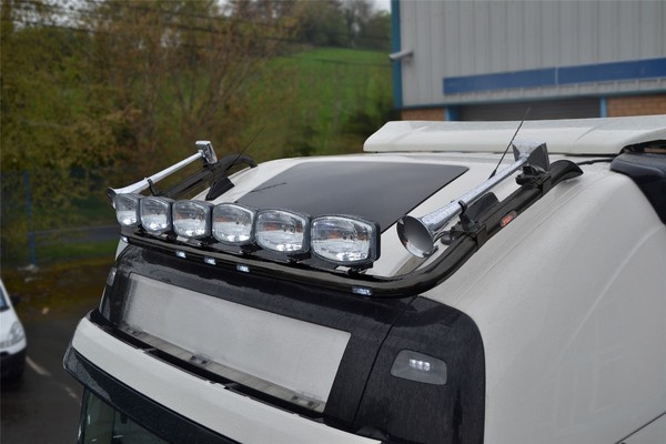 Dach Lichtleiste + LED FüR Volvo FH4 13-21 Globetrotter XL Cab Schwarz Edelstahl-image