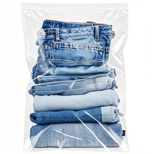 Large 5 Gallon Plastic Storage Bags 10 Pack - 18" x 24", 18''   24'', clear