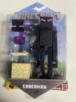 Super Rare Mattel Minecraft Comic Maker Enderman Action Figure Set   New