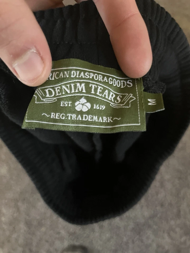 Denim Tears The Cotton Wreath Shorts Black Size Medium - Image 3 of 4