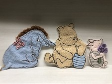 Classic Pooh By Disney Plush Winnie The Pooh Piglet Eeyore Wall Hangings Set