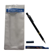 .5mm Staedtler Drafting Pencil 925 03 Assembled in Japan Black w/ Gold Band