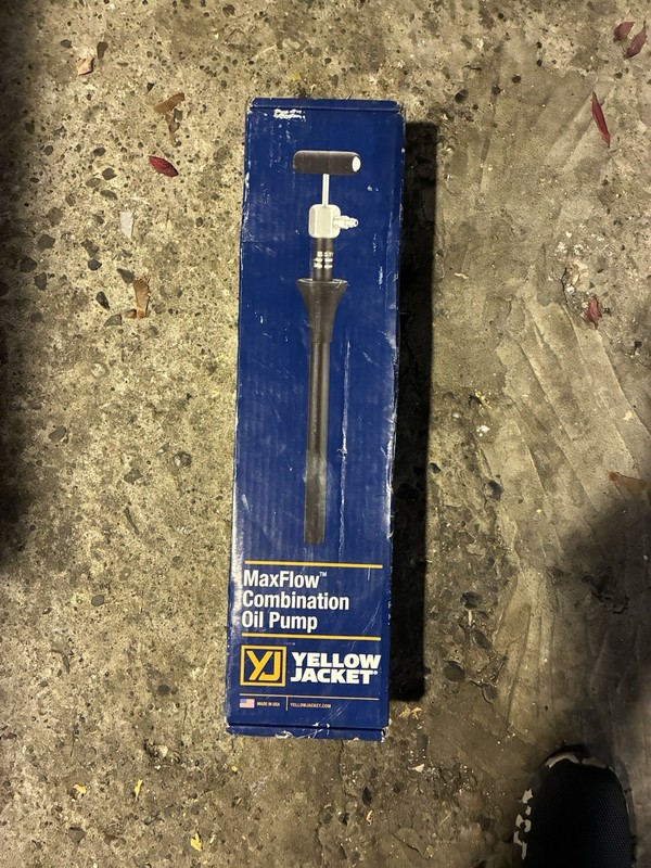 GENUINE Yellow Jacket 77930 Max-Flow Deluxe Oil Pump