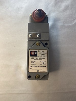 Culter Hammer Type L Limit Switch NO.10316H1600A 600 Volt