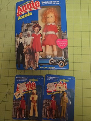Vintage 1982 Knickerbocker The World of Annie 6  Annie Doll