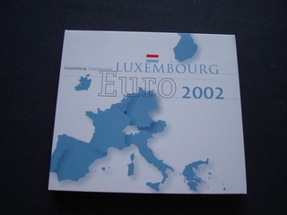 TOP Luxemburg Euro Kursmünzensatz Papierfolder Informationen! Special! RAR!