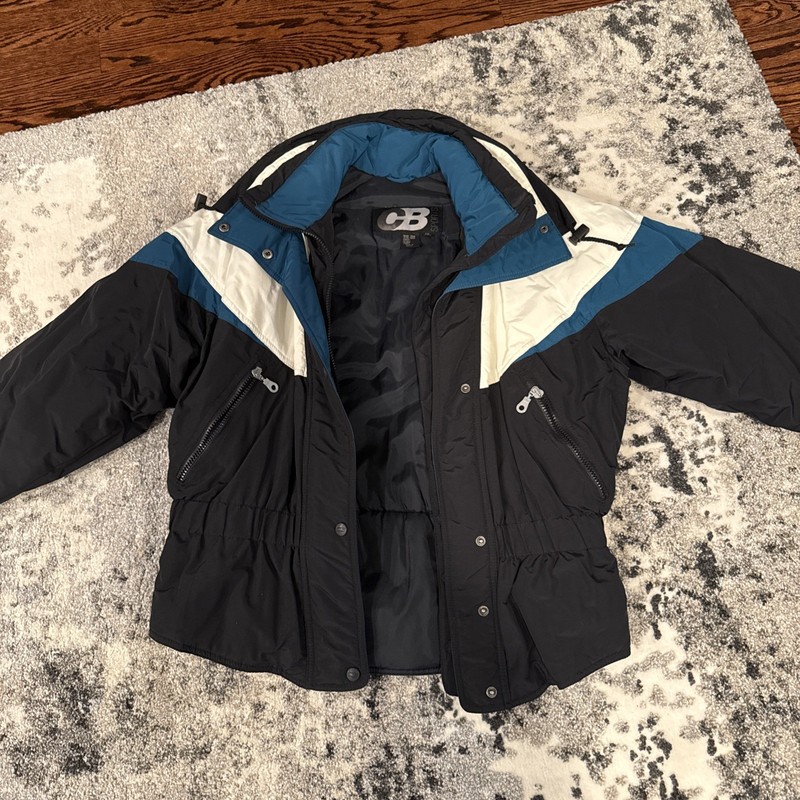 CB Sports Retro Colorblock Ski Jacket Women’s Size 10 