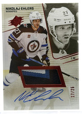 2022-23 SPx Auto Patch /25 Nikolaj Ehlers #64 Winnipeg Jets