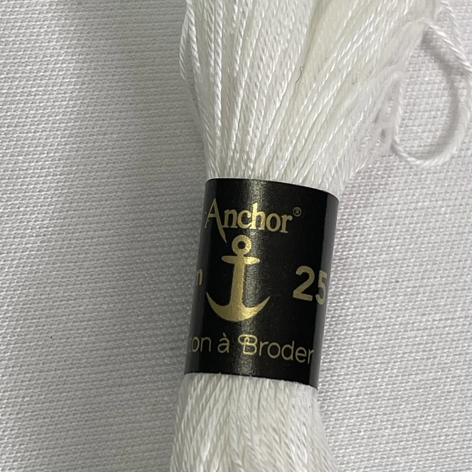 Anchor Coton Broder White Lot of 13 Hungary 100% Cotton Size 20 Fine New - Image 2 of 4