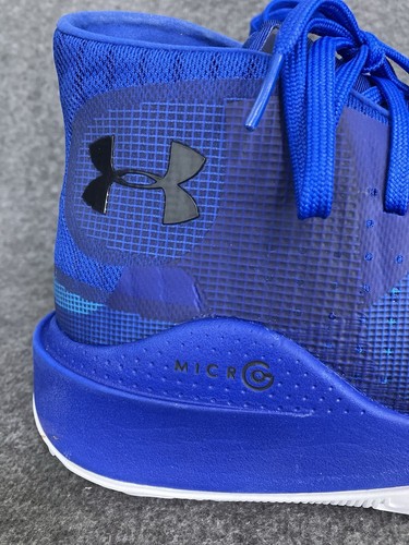 NEW Under Armour UA Spawn Mid Blue Men's 9 Basketball Shoes 3021262-402 - Picture 7 of 22