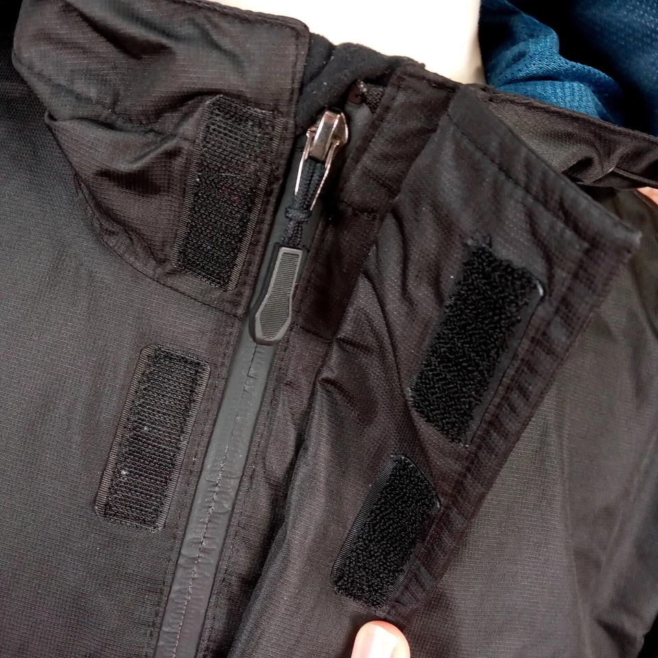 F. O. G. by London Fog Men’s Windbreaker Jacket Hooded Zipper Front Black Size L - Image 2 of 4