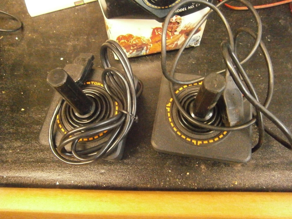 Vintage Pair Of ATARI Joystick Controllers In Original Box 1979 For Atari  - Image 3 of 4