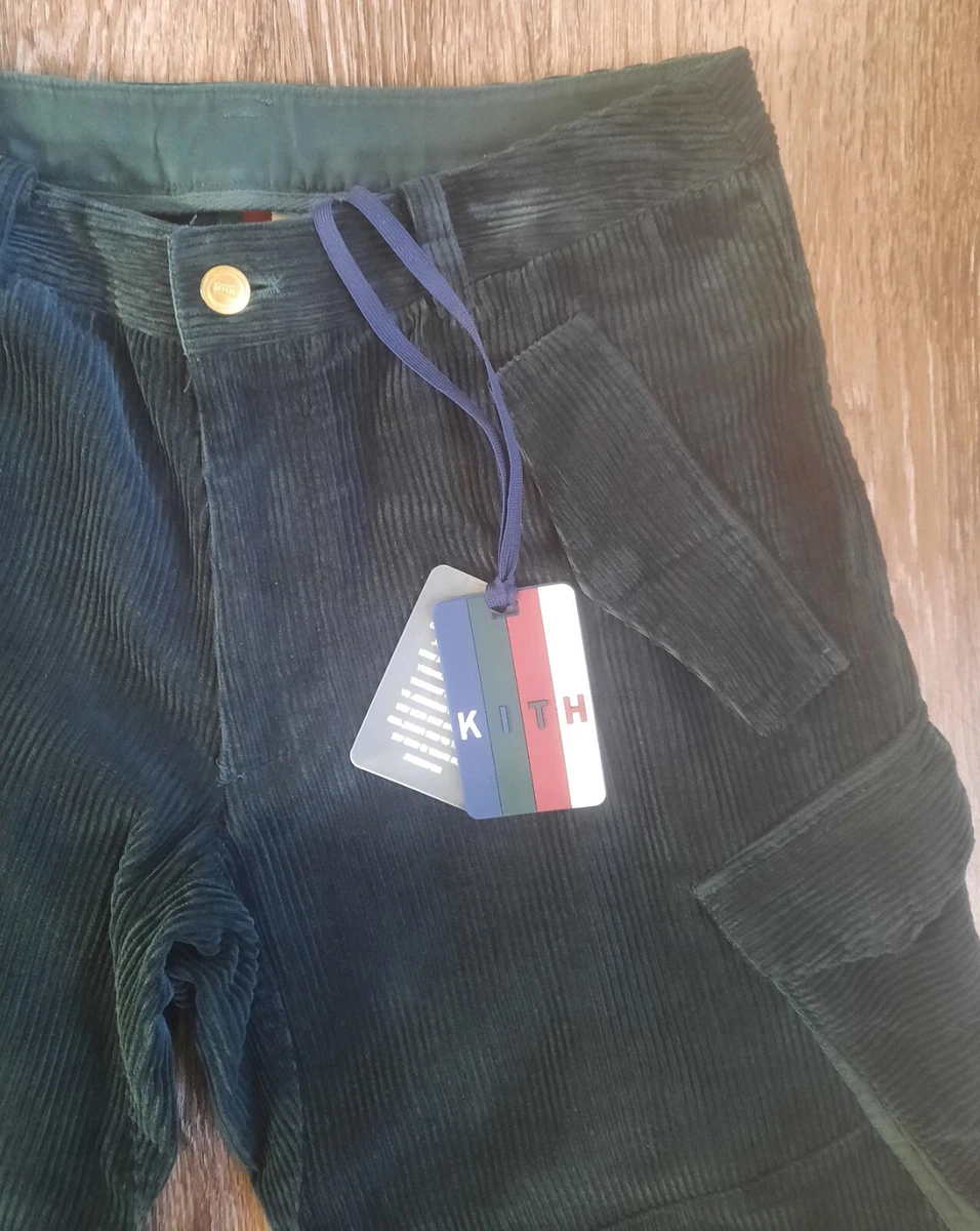 KITH Corduroy Cargo Mercer Pants Forest Green READ DESCRIPTION eBay