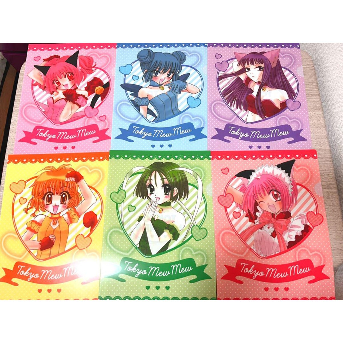 TOKYO MEW MEW Cafe Limited Clear File 8 Types Set Ichigo Minto