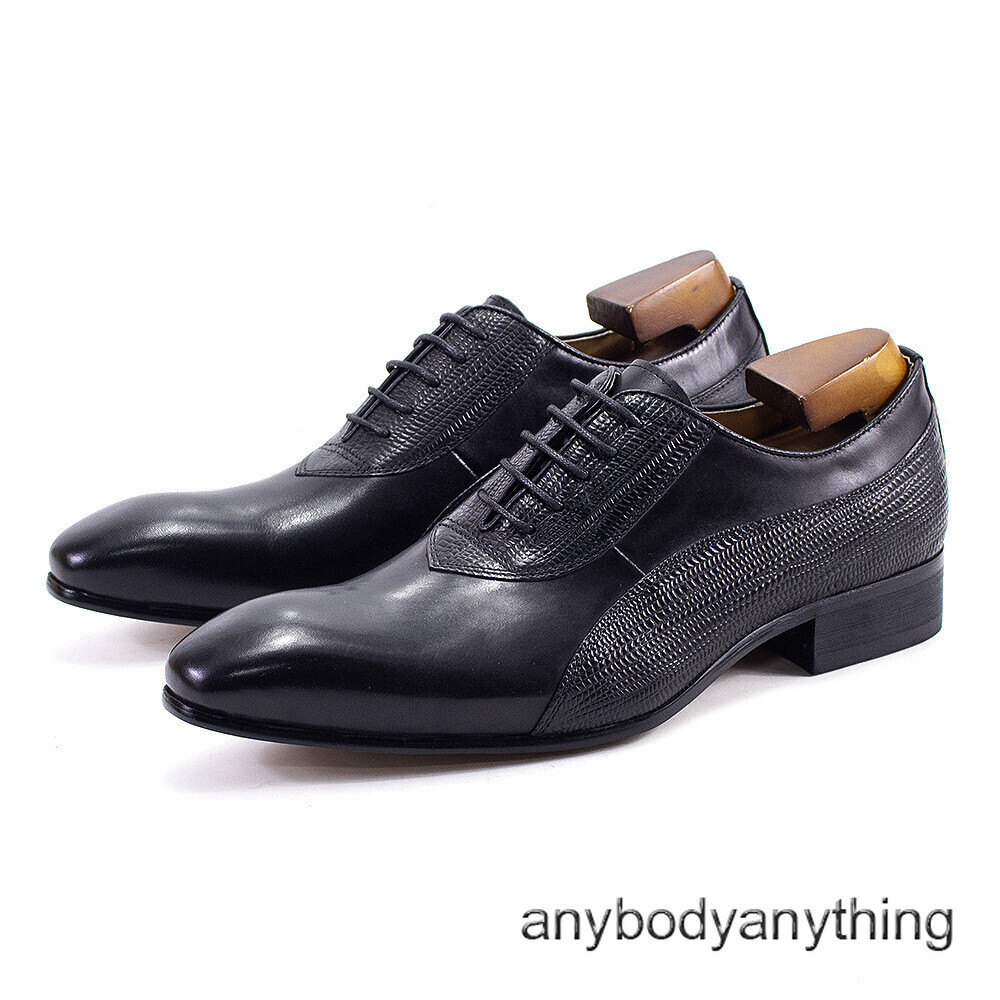 SAOLA Scarpe eleganti stringate uomo business casual fatte a mano vera pelle Oxford da lavoro