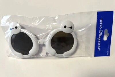 Japan Tokyo Disney Fashion Sunglasses Baymax White Frame Summer