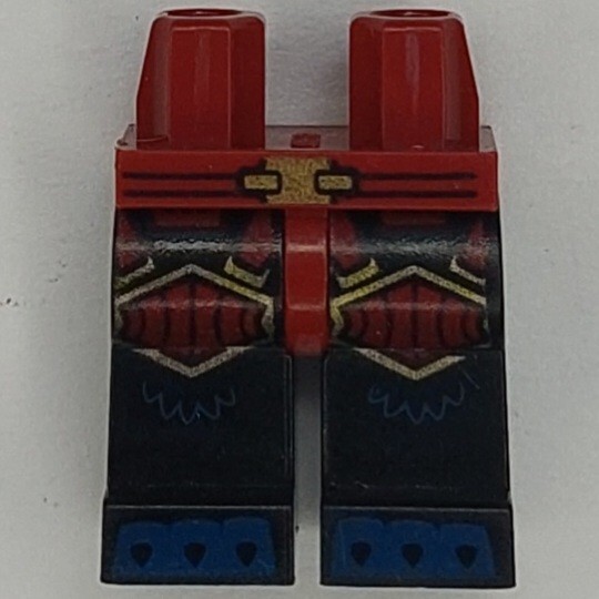 Lego Chima Minifigure Tormak Dark Red Hips With Black Legs Gold