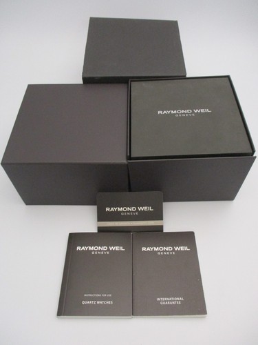 RAYMOND WEIL Watch & Chronograph Box Quartz Instruction & Guarantee Books + Card - Picture 2 of 7