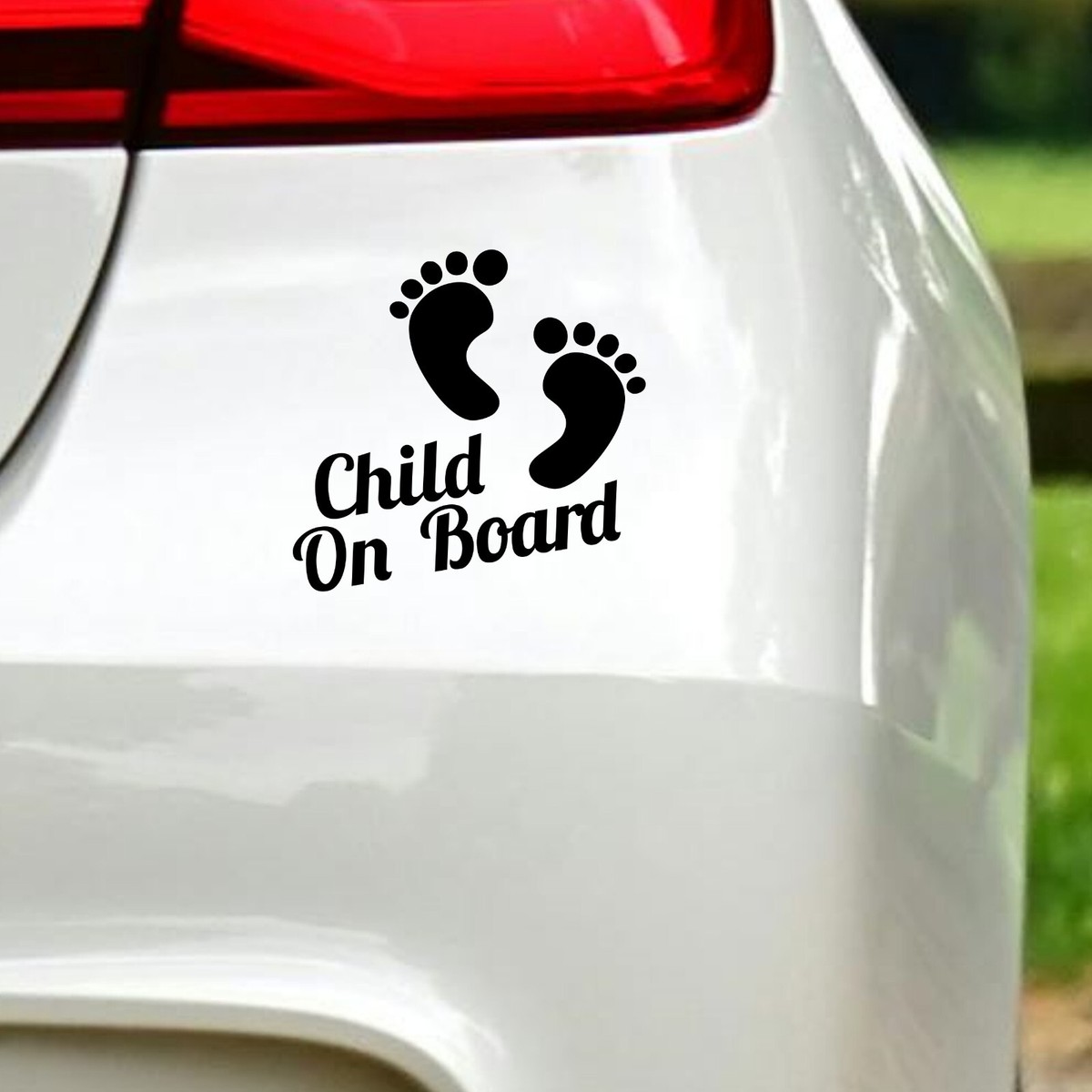 Baby On Board Car Decal - Removable Waterproof Safety Sticker For Windows