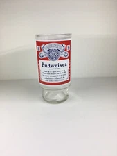 Vintage Anheuser-Busch Budweiser Large 32 Oz Footed Lager Beer Glass Cup