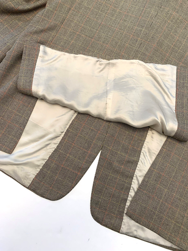 Hart Schaffner Marx Silk Wool Blazer Mens 44R Plaid Twill Jacket Sportcoat - Picture 11 of 15