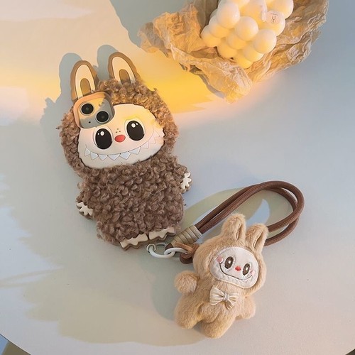 Labubu 3d Toy Plush Phone Case Cover For Apple iPhone 11 12 13 14 15 16 Pro Max - Picture 3 of 13