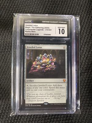Jeweled Lotus マジック：ザ・ギャザリング Jeweled Lotus 319 MTG - Commander Legends Graded Mint CGC 10