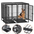 Heavy Duty Dog Cage Strong Metal Kennel Pet Playpen Dog Enclosure 2Dogs Divider