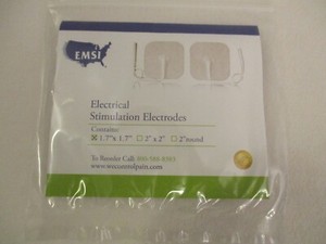 EMSI Electrical Stimulation Electrodes Size 1.7" x 1.7" Square Pads For TENS