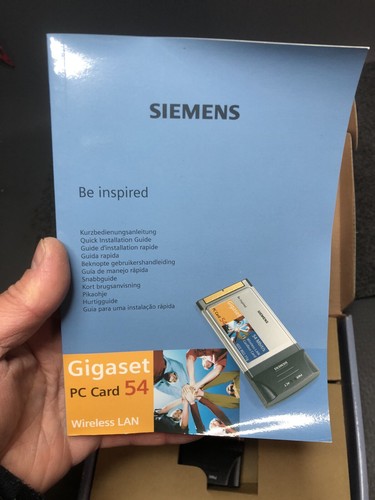 Gigaset / Siemens PC Card 54 Wireless LAN Cardbus Card 54 Mbit - S6 - Bild 6 von 9