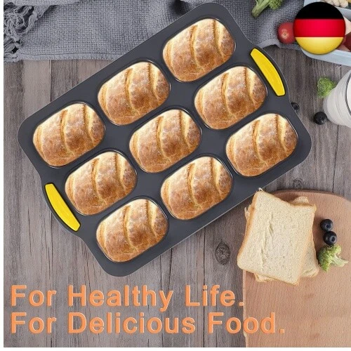 Frasheng Silikonform Brotbackform,2pcs Baguette Backform,Mini Baguette - Bild 5 von 7