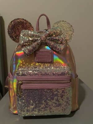 Disney 50th Celebration Iridescent Loungefly Mini Backpack Disney Parks 50th Anniversary Iridescent Loungefly Mini  main image 4