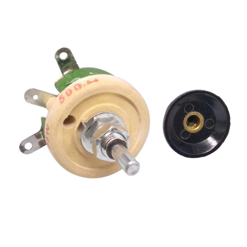 25 W 500 Ohm Hochleistungs-Drahtpotentiometer, Rheostat, variabler Widerstand - Bild 3 von 4