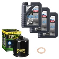 Hiflo ÖLfilter Set Limol 10W-40 Street 3L FüR Kawasaki EN 500 A EN500A Bj.1993
