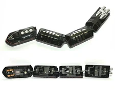 4pc 1989 TYCO 440-X2 Wide Pan PENNSYLVANIA TURBO TRAIN Extra Looong HO Slot Car!