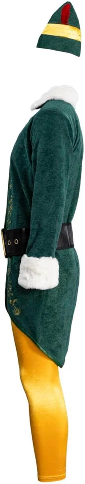 Asult Unisex Navidad Elfo Deluxe Completo Disfraz Conjunto Halloween Juegos con disfraces Foto 4 de 4