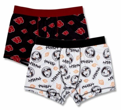 NWT Mens Naruto Boxer Briefs Underwear Guys Adult 2X 2XL XXL OFFICIALLY LICENSED