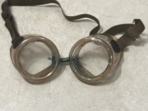 Vintage Metro Motorcycle Goggles Safety eye glasses steampunk industrial Rat Rod - 第 2/7 張圖片