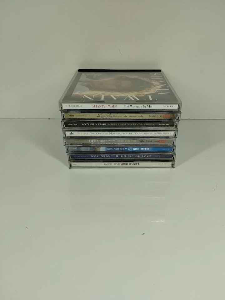 Lot of 8 Country Women CD Shania Twain Mariah Carey Selena Celine Dion Amy Grant Foto 3 de 4