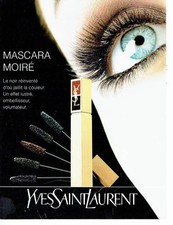 Publicité Advertising  0817  1993  Yves Saint Laurent  maquillage  mascara moiré
