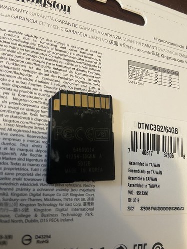 DM5T 19H449 AA OEM A4 13 14 Ford Explorer Navigation SD Card USA Canada 