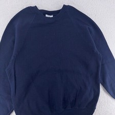 vintage 90s BLANK DARK BLUE LEE CREWNECK SWEATSHIRT MEDIUM