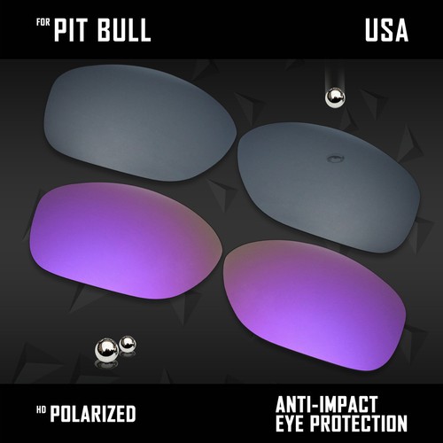 Lote de lentes de repuesto polarizadas antiarañazos para Oakley Pit Bull OO9127 opciones - Imagen 42 de 78