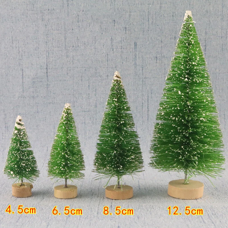 5PCS/set Christmas Tree New Year Mini Little Pine Tree Christmas Desk Decoration