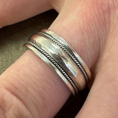Ring 925er Silber 8 mm Massiv Partnerring mit Seilstruktur Schmuck Herren Damen - Bild 12 von 24