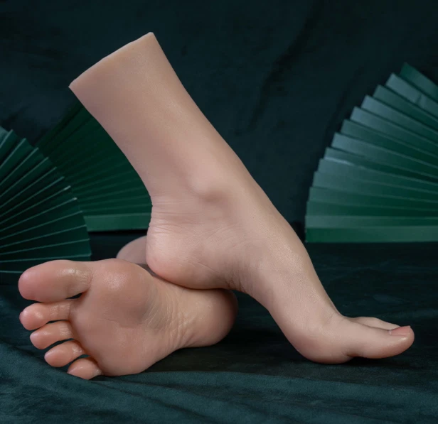 Nuevo Maniquí Platino Silicona Femenina Vena Pies Grandes Arco Alto Pie Talla 37 Foto 3 de 4