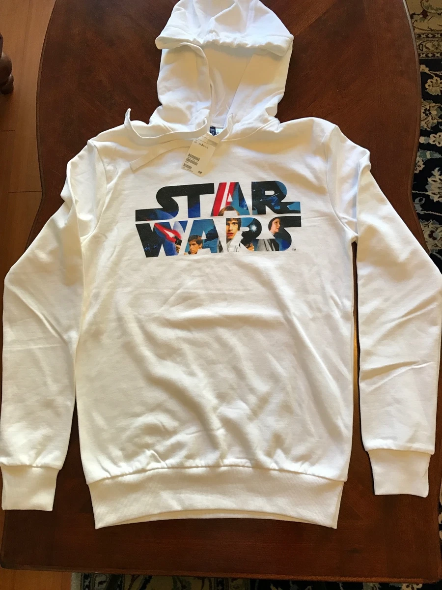 H&m white star wars hoodie hot sale